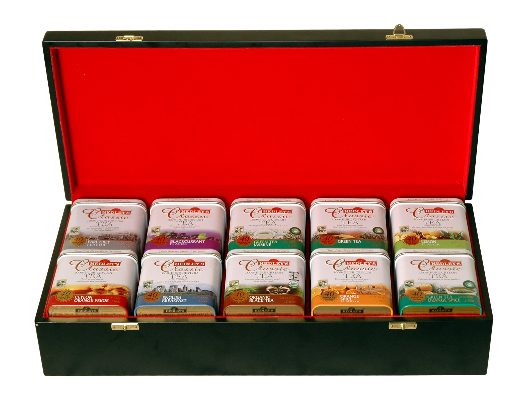 Hedley`s Gift Box with Classic Tea Metal Cans